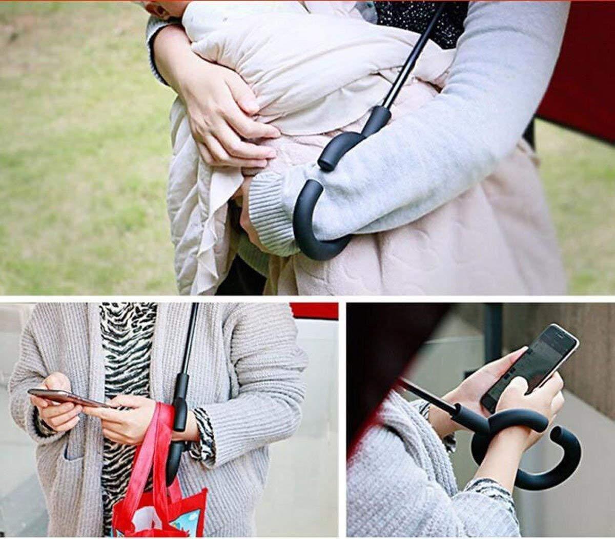 Umbrella : Double-Layer Reversible No-Drip Umbrella with C-Shape Handle – Unisex, Multicolor